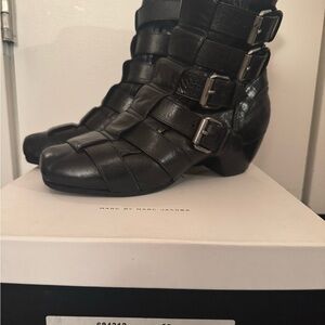 Marc Jacobs Black vintage Women's “GOAT” Ankle Boots with straps